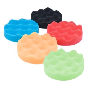 Zestaw gąbek do polerowania gąbki polerskie na rzep 5 el. 80 mm 