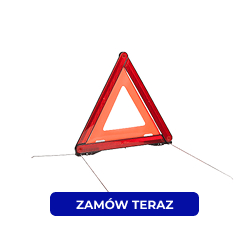 Trójkąt ostrzegawczy do samochodu
